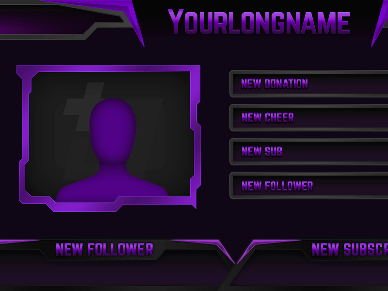 Retro pixel stream overlay design for OBS
