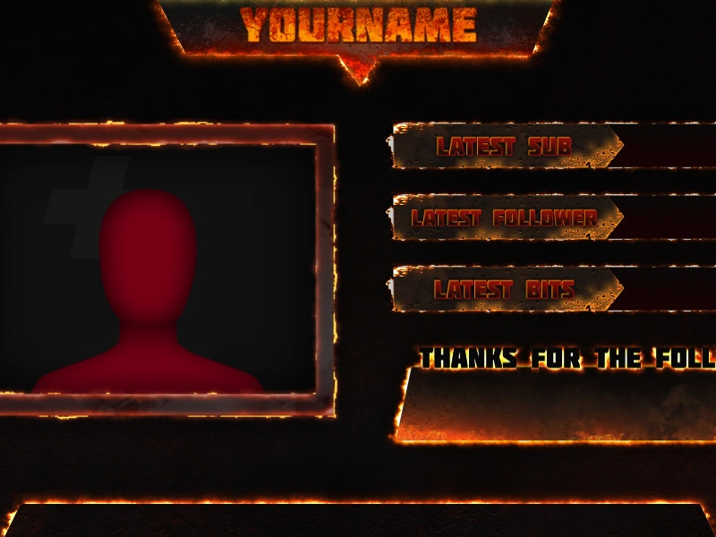 Free overlay setup preview for OBS and Streamlabs OBS and Streamlabs compatible free overlay scene preview