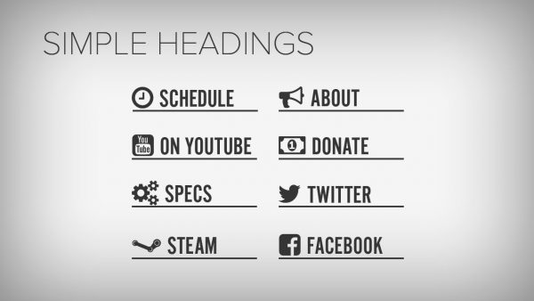 Simple Twitch Profile Panels