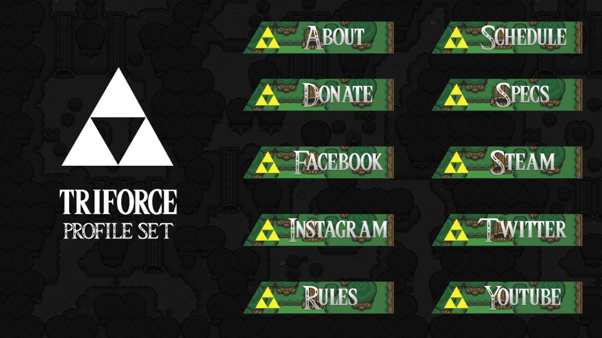 art deco profile graphics | Twitch Overlay