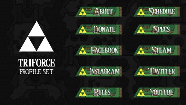Triforce Profile Headings (Zelda style)