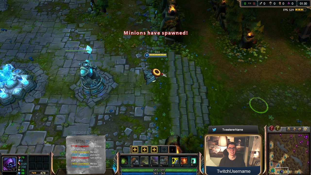 game of league stream overlay