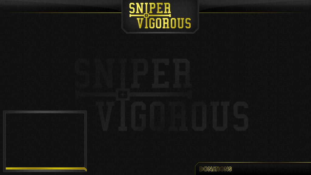 gold stream overlay - Twitch Overlay