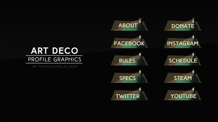 Art Deco Profile Graphics (Bioshock style)
