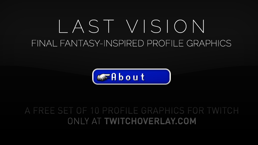 Final Fantasy profile graphics - Twitch Overlay
