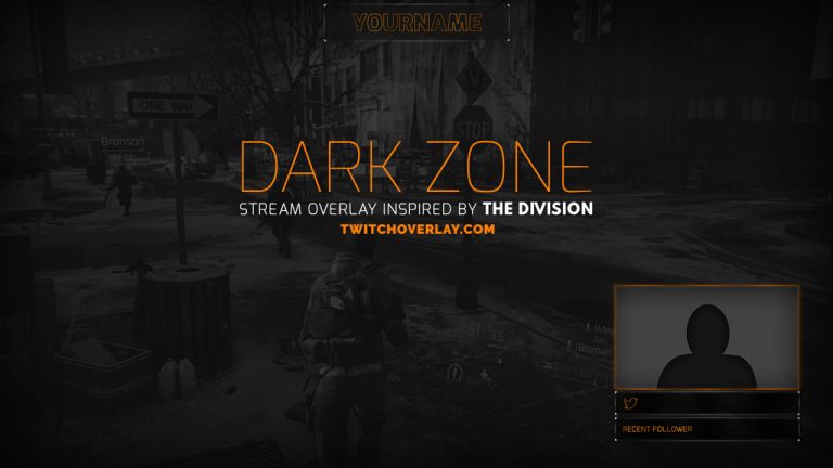 Free Orange & Grey Twitch Overlay