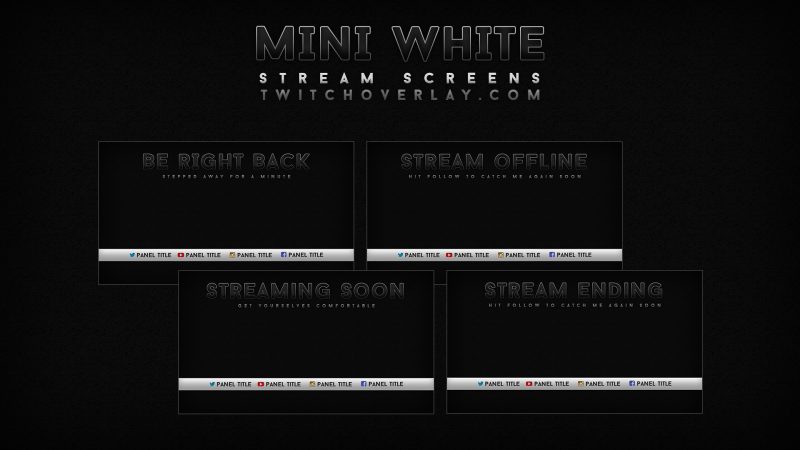 blue stream overlay | Twitch Overlay