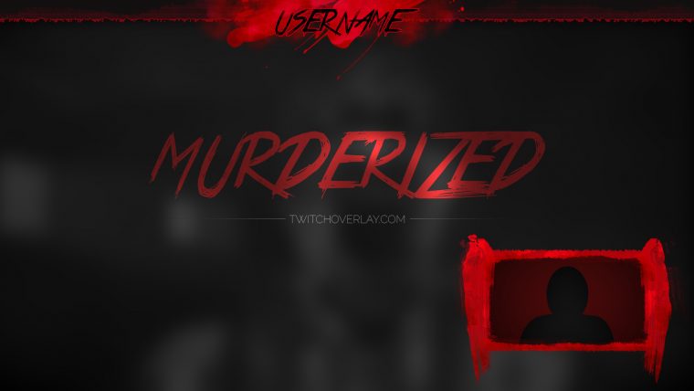 Murderized is a Free Horror Stream Overlay for Halloween