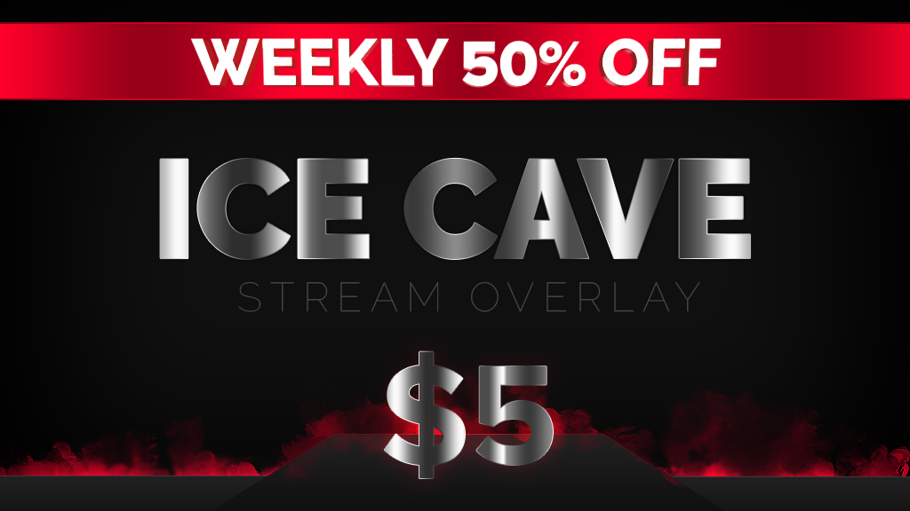 Weekly 50% off: Ice Cave Stream Overlay