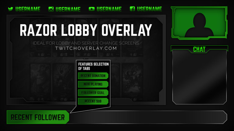 green lobby overlay