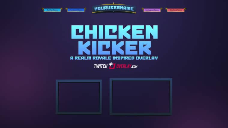 chicken kicker free realm royale overlay - free fortnite twitch banner