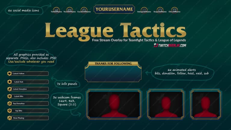 teamfight tactics stream overlay