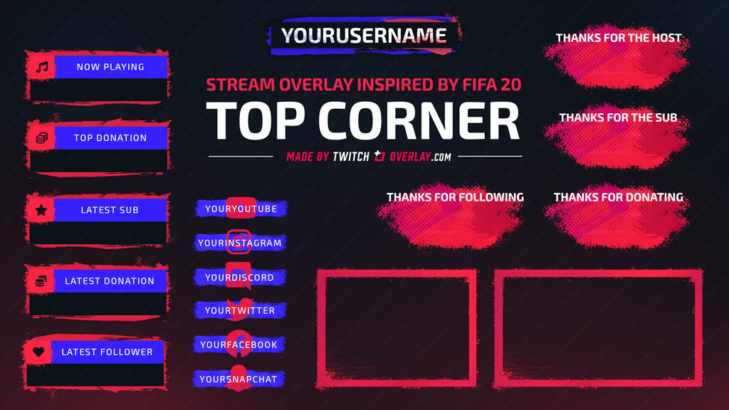 FIFA 20 Stream Overlay | Twitch Overlay