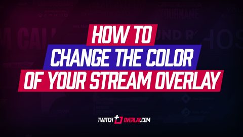 Change the Color of your Twitch Overlay