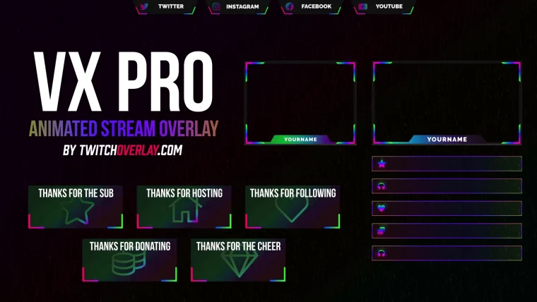 Get our RGB stream template on Overlay.Expert