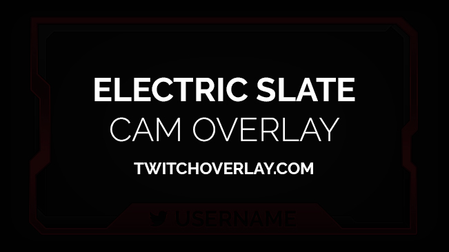red cam overlay - Twitch Overlay