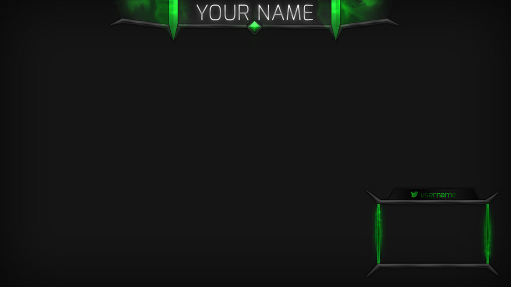 Poison Cloud - Green Stream Overlay - Twitch Overlay