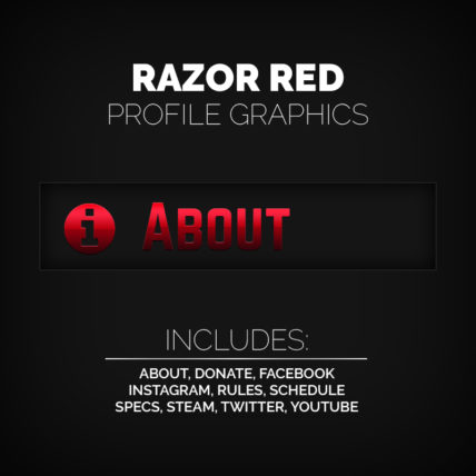 Razor Red Profile Graphics added to premades
