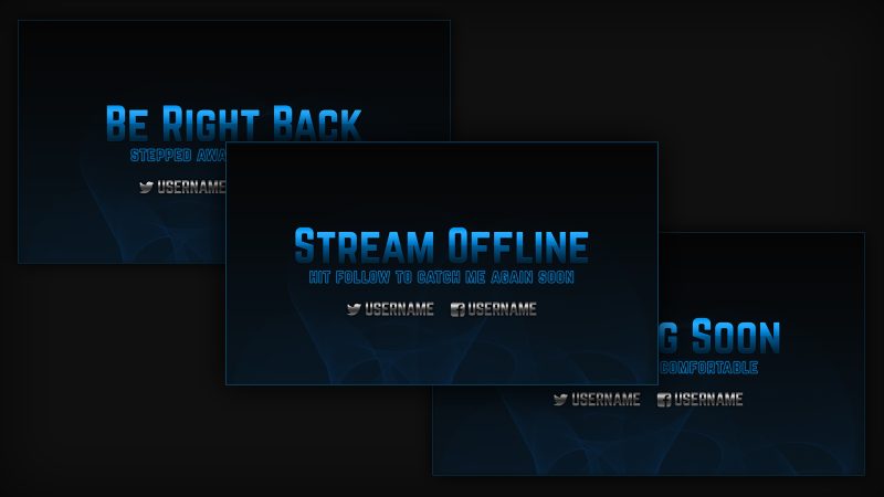 blue stream profile banner avatar | Twitch Overlay