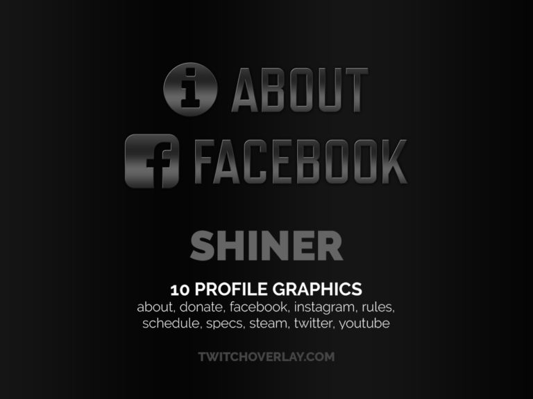 metallic profile graphics | Twitch Overlay