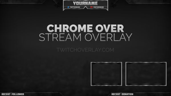 metallic profile banner avatar | Twitch Overlay