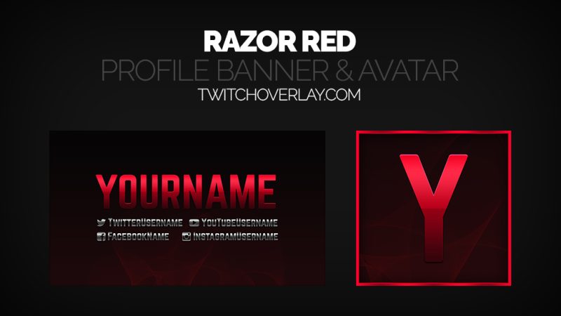 metallic twitch banner avatar | Twitch Overlay