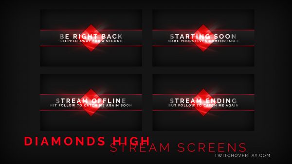 Subtle Red - Pastel Red Twitch Overlay for Streamlabs OBS