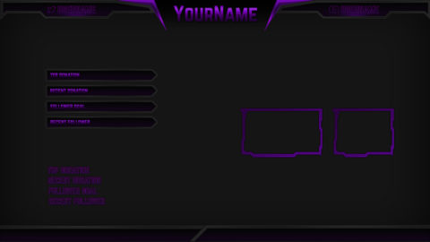 Razor Blue - Blue Stream Screens - Twitch Overlay