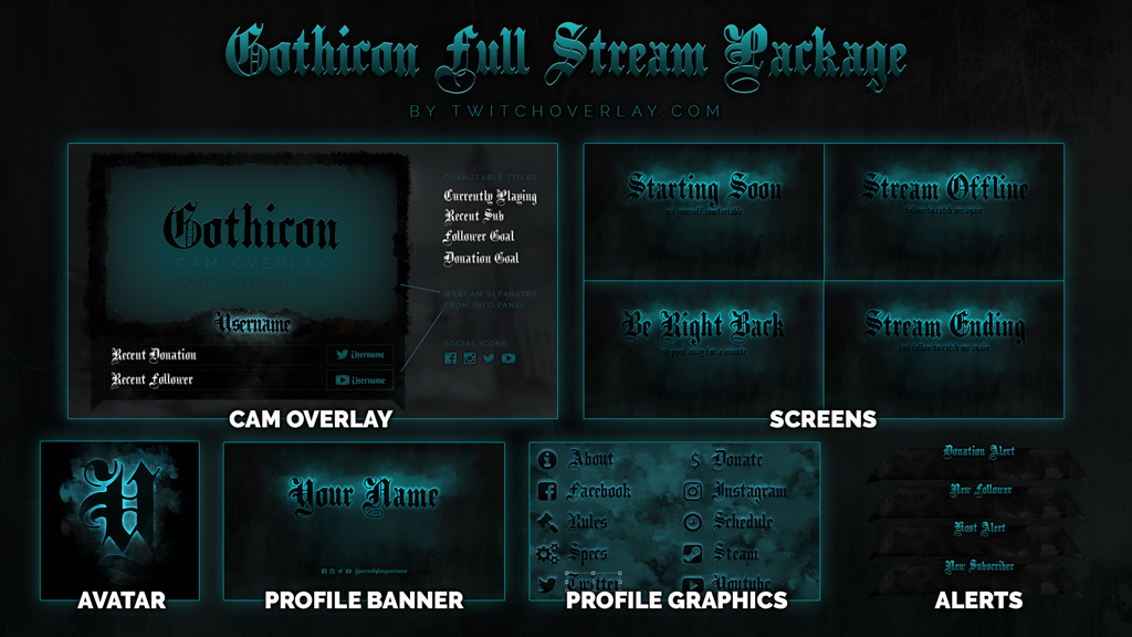 gothicon | Twitch Overlay