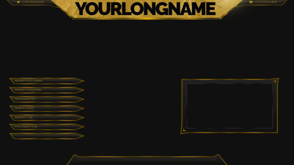 animated gold stream overlay