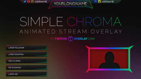 Chroma Stream Overlay - Twitch Overlay