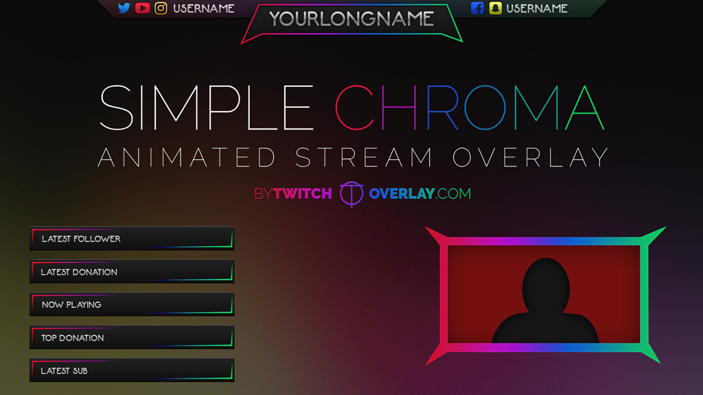 free animated stream overlays