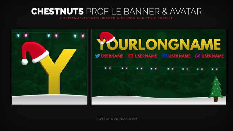 Christmas Profile Banner | Twitch Overlay