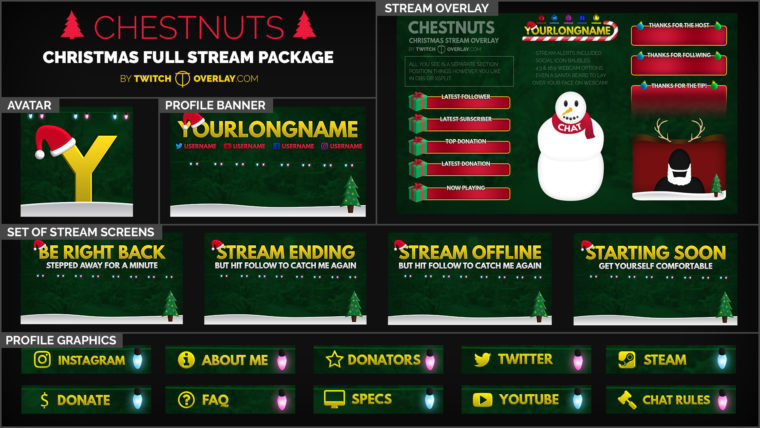 Chestnuts christmas stream package added