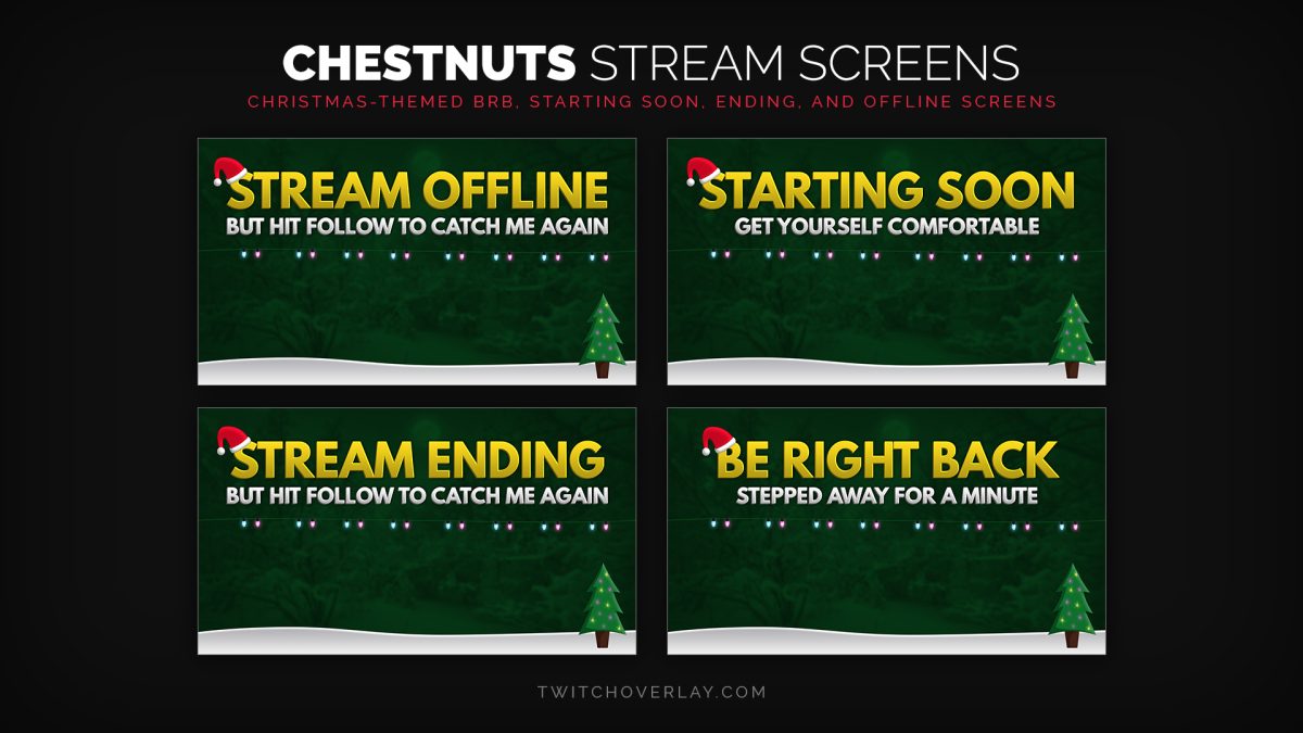 Christmas Stream Screens | Twitch Overlay