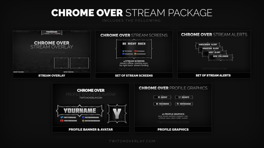 chrome stream package - Twitch Overlay