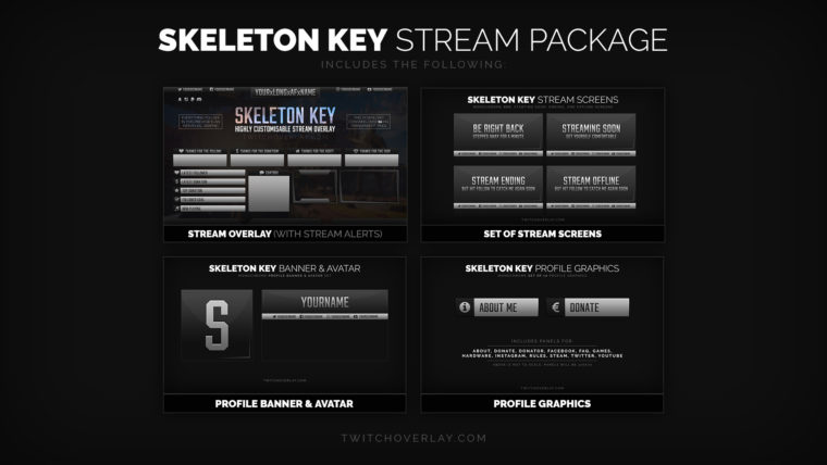 Loads of Skeleton Key stream designs added!
