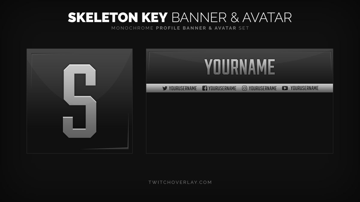 Professional Profile Banner | Twitch Overlay