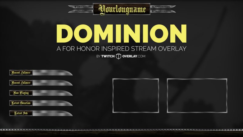 Dominion – For Honor Stream Overlay