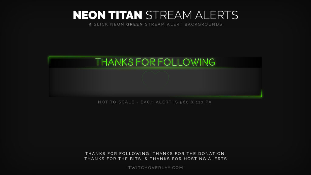 green twitch alerts | Twitch Overlay