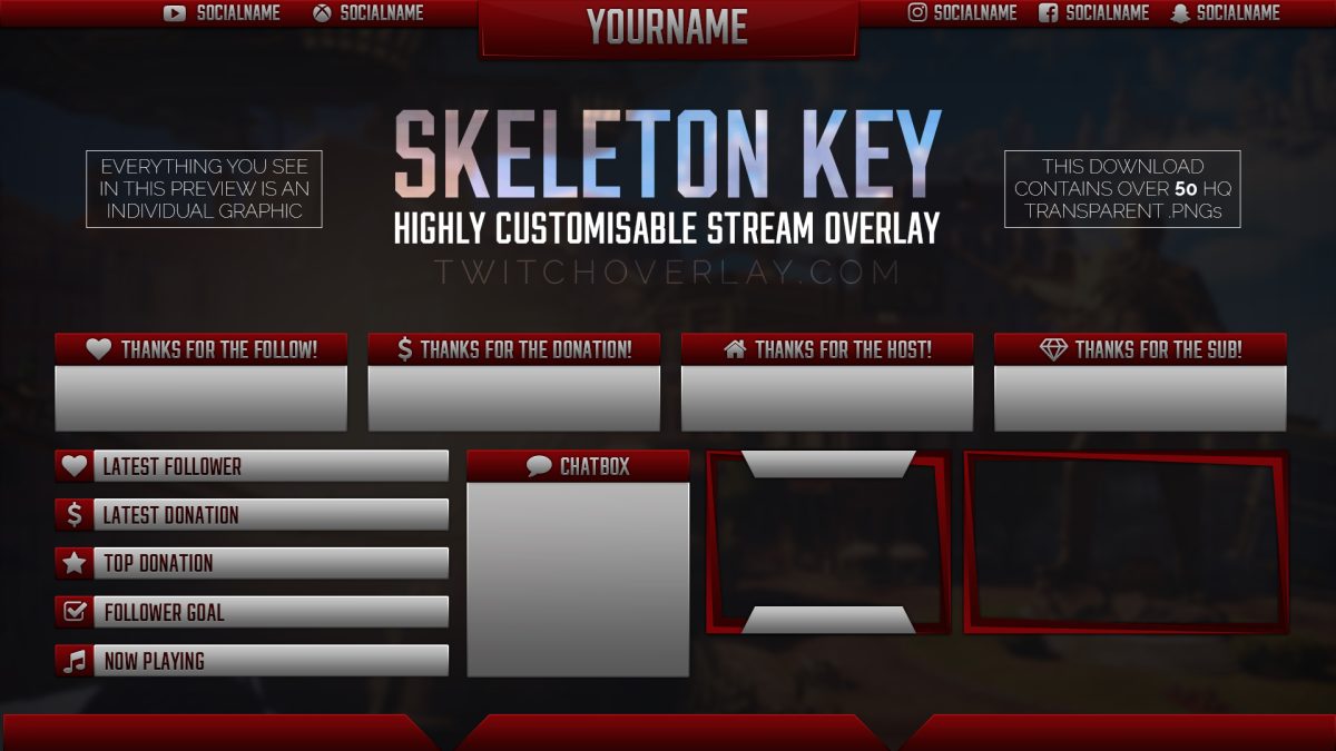 metal red stream overlay | Twitch Overlay metal red stream overlay | Twitch Overlay
