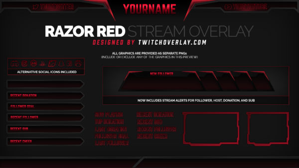 red overlay