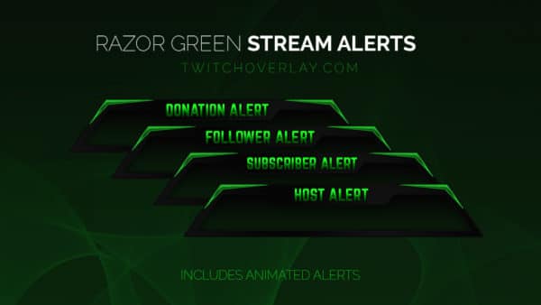 Razor Green Stream Alerts