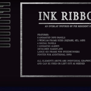 Ink Ribbon – Resident Evil Twitch Overlay