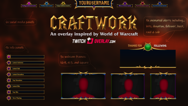 World of Warcraft Stream Overlay