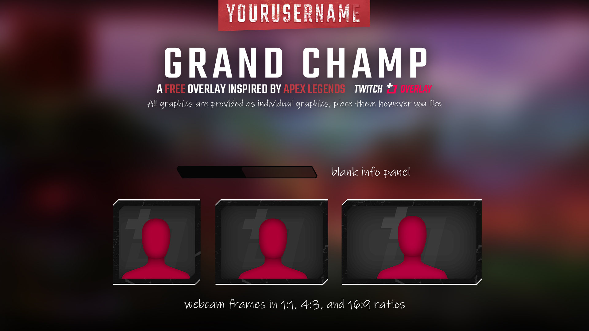 Grand Champ Free Apex Legends Twitch Overlay Twitch Overlay
