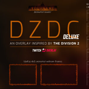 DZDC Deluxe – The Division 2 Twitch Overlay