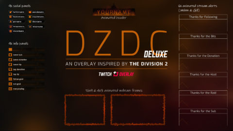 The Division 2 Twitch overlay