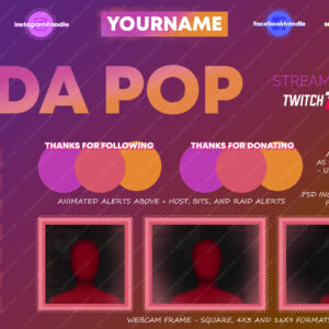 Soda Pop – Colourful Twitch Overlay