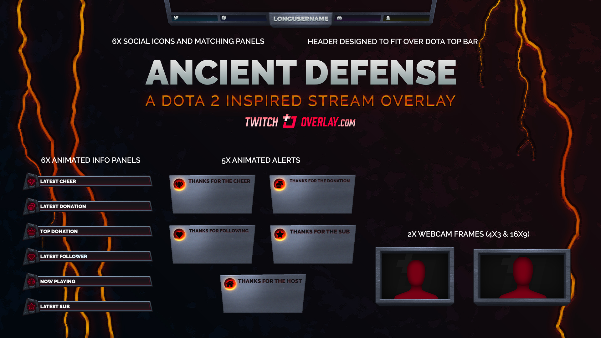 dota 2 stream overlay | Twitch Overlay